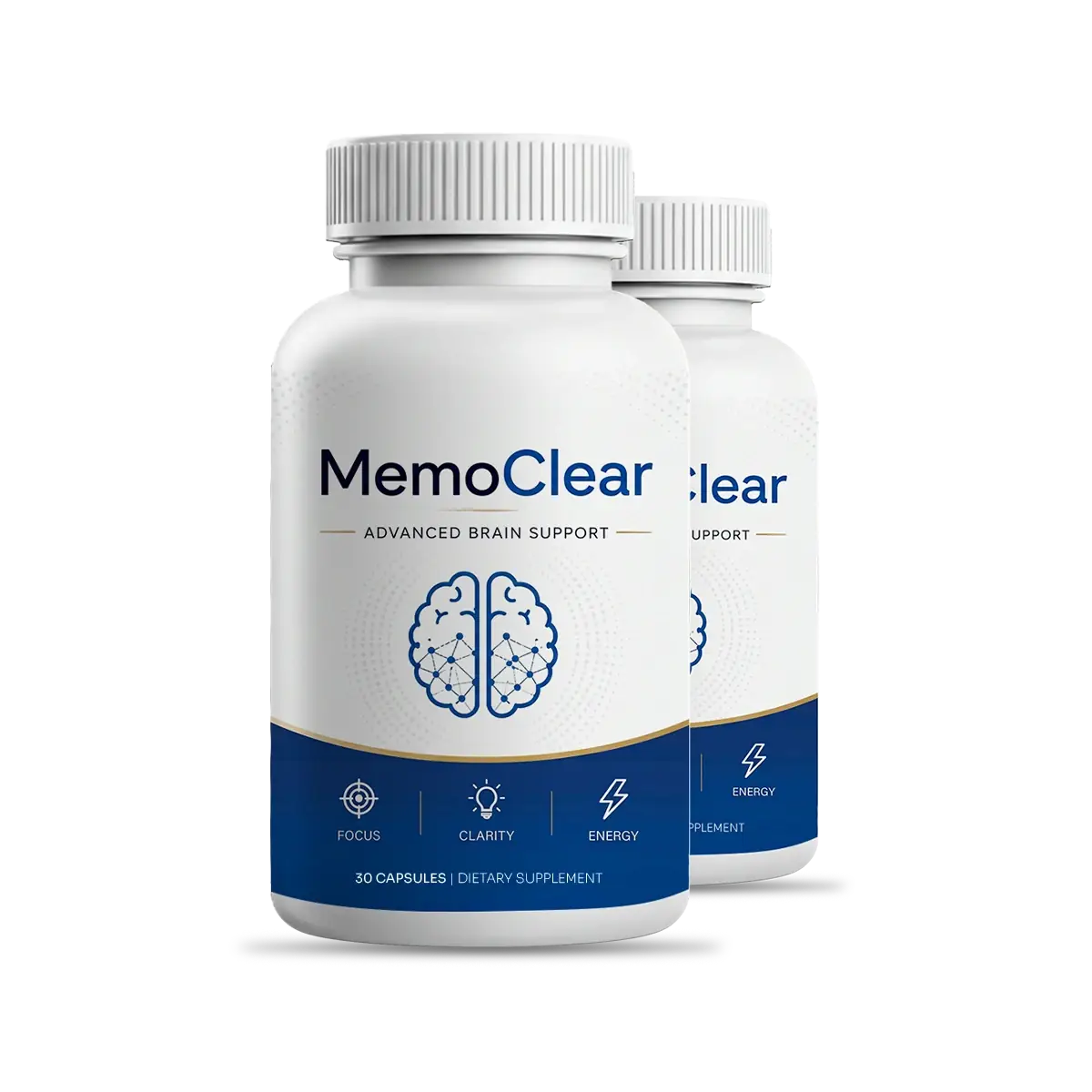 MemoClear brain support capsule bottle